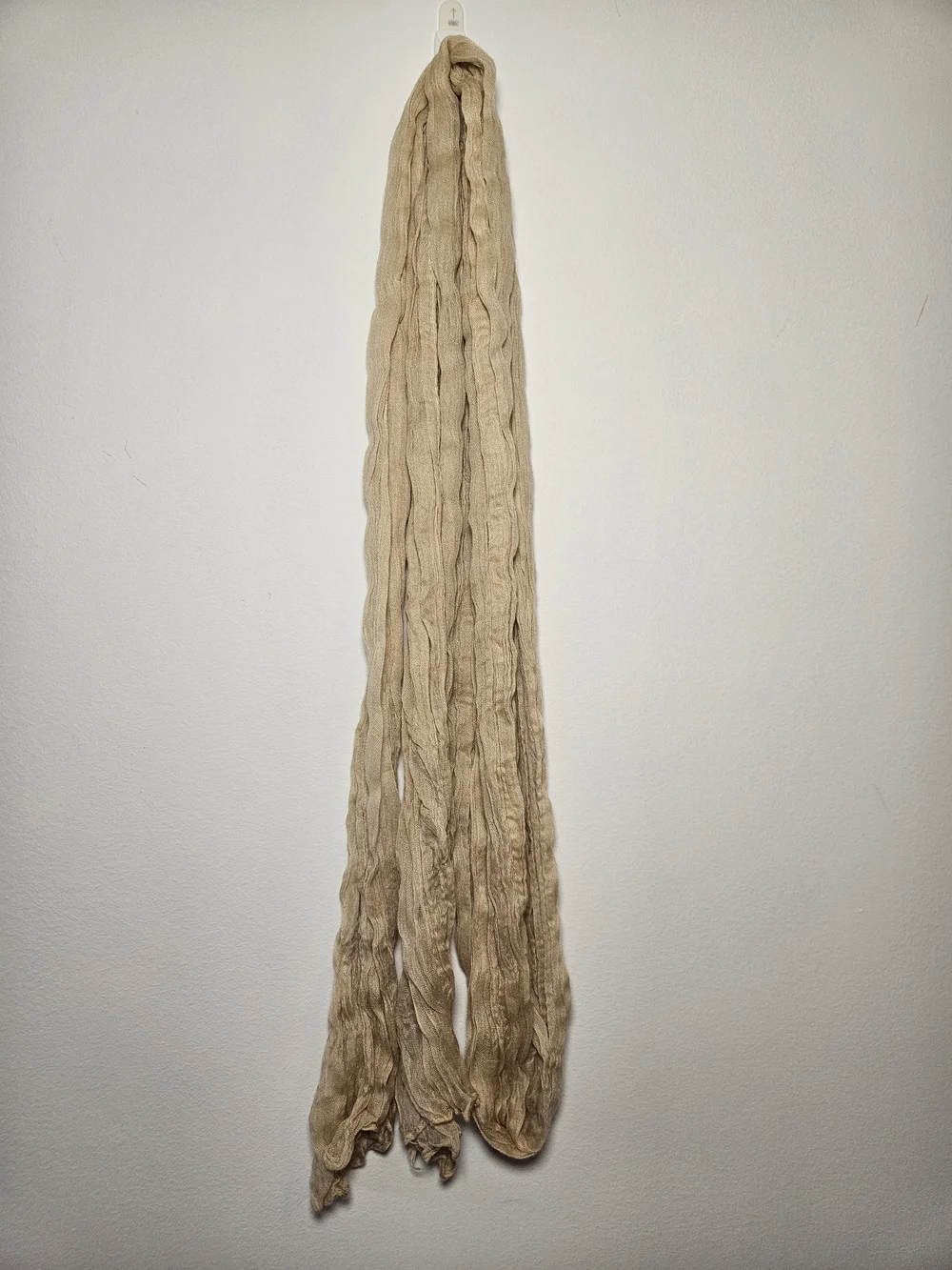 Sage Green and Natural Beige Cheese Cloth Table Runners Or Decor